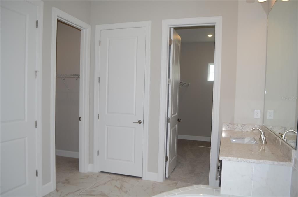 Bathroom, Interior, Marble, Recessed Lighting