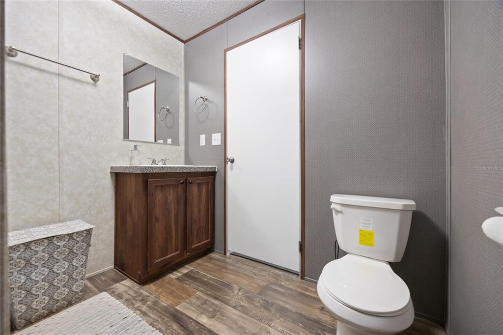 Bathroom, Interior, Wood Texture Flooring
