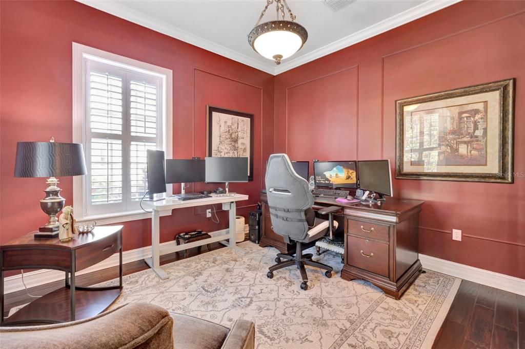 Home Office, Interior, Wood Texture Flooring
