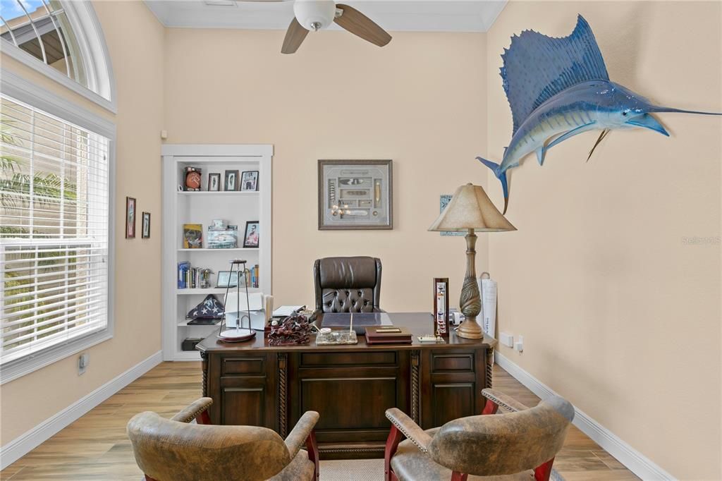 Home Office, Interior, Wood Texture Flooring