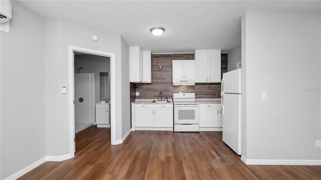 Interior, Kitchen, Wood Texture Flooring