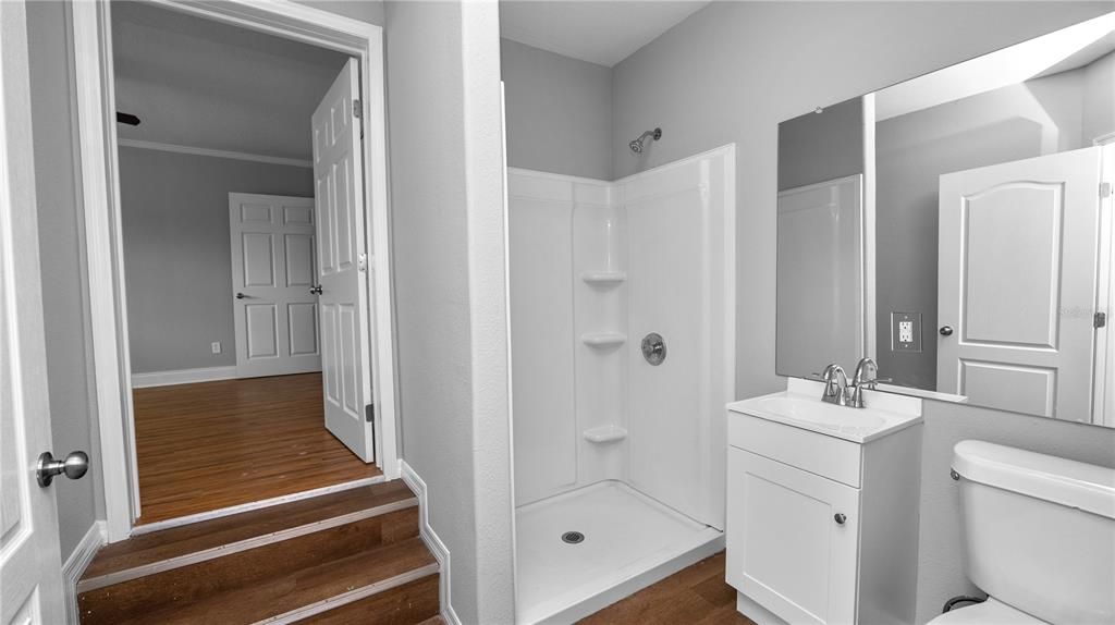 Bathroom, Interior, Wood Texture Flooring