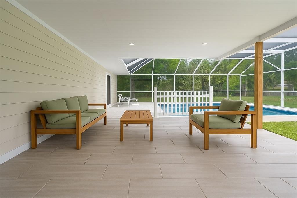 Glass Ceilings, Interior, Pool, Recessed Lighting, Sun Room