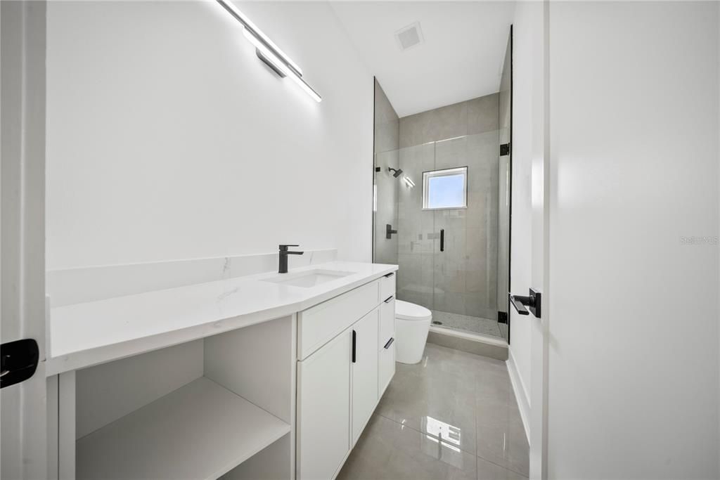 Bathroom, Glass Shower, Interior