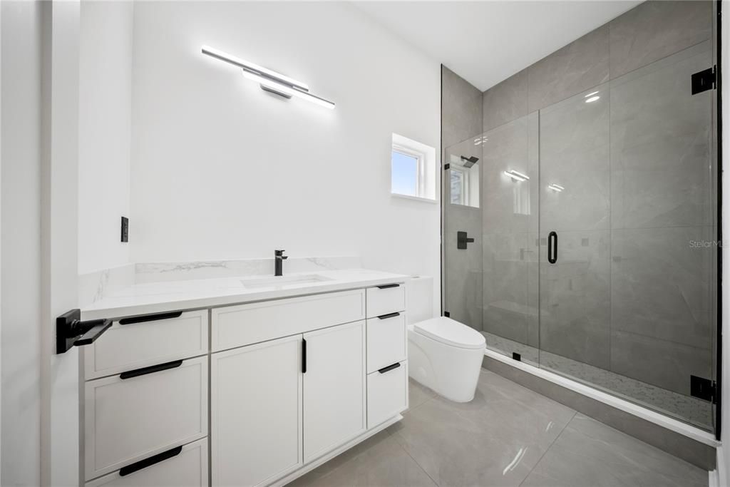 Bathroom, Glass Shower, Interior