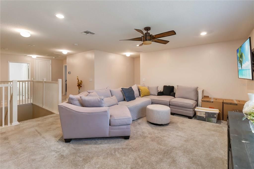 Interior, Living room, Recessed Lighting