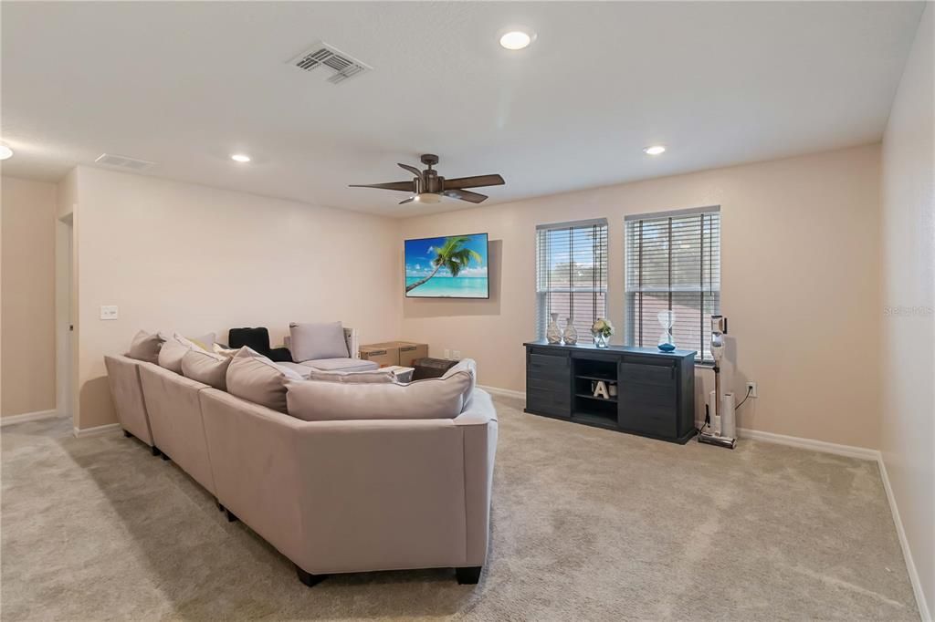 Interior, Living room, Recessed Lighting