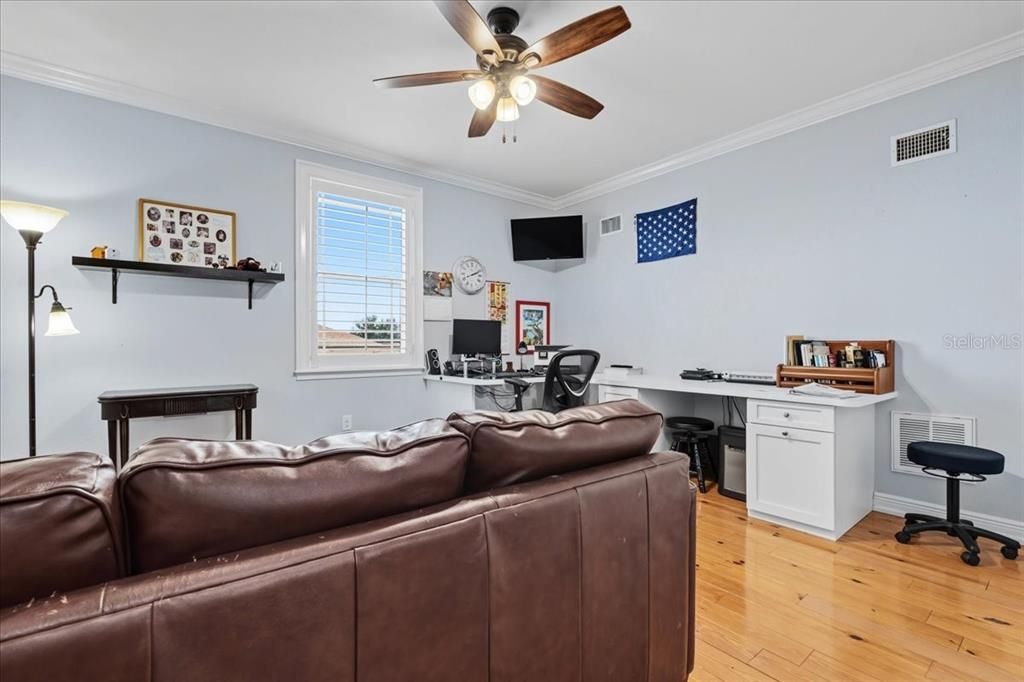 Home Office, Interior, Wood Texture Flooring