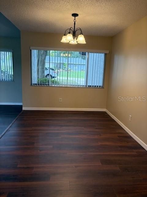 Chandelier, Empty room, Interior, Wood Texture Flooring