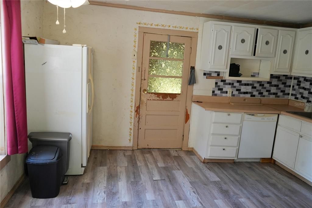 Interior, Kitchen, Wood Texture Flooring