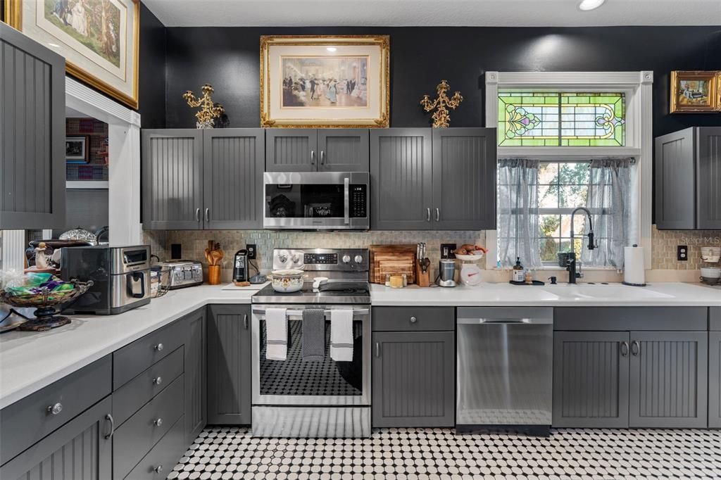 Interior, Kitchen, Recessed Lighting, Stainless Steel Appliances