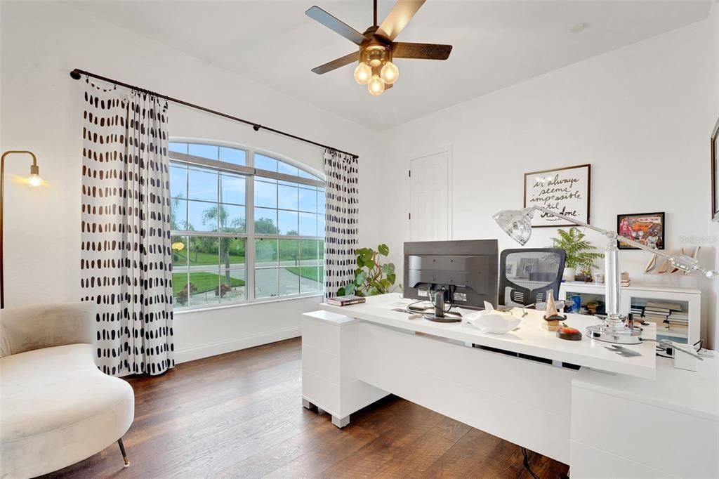 Home Office, Interior, Wood Texture Flooring