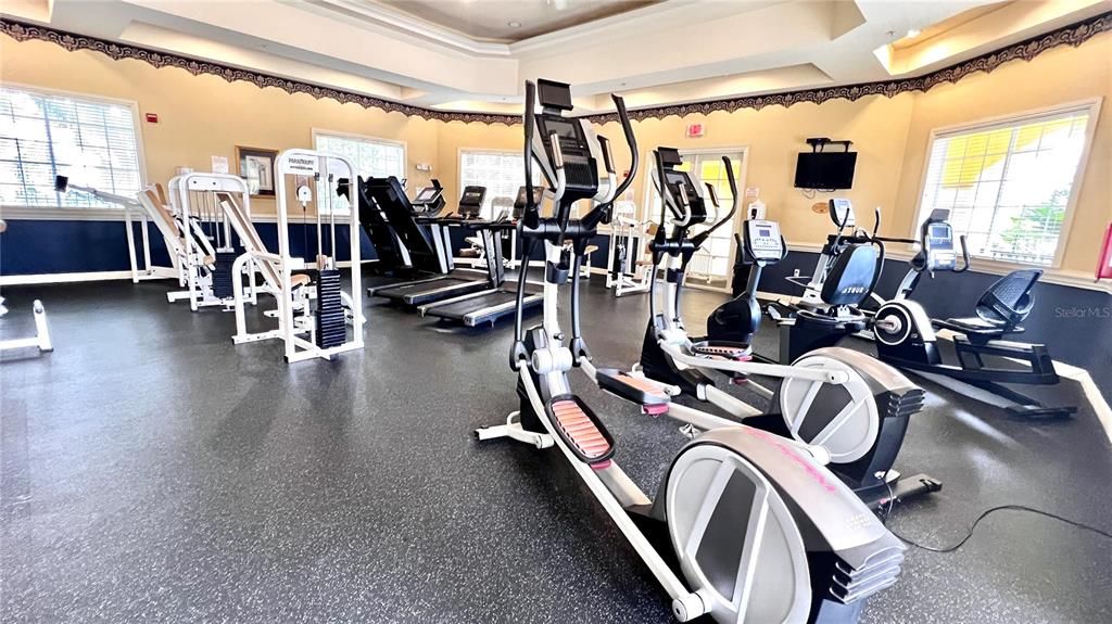 Fitness Equipment, Gym, Interior, Recessed Lighting