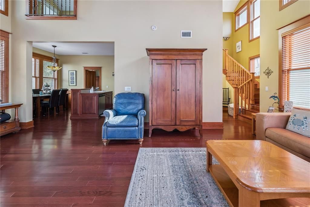 Chandelier, Dining room, Interior, Pendant Lights, Wood Texture Flooring