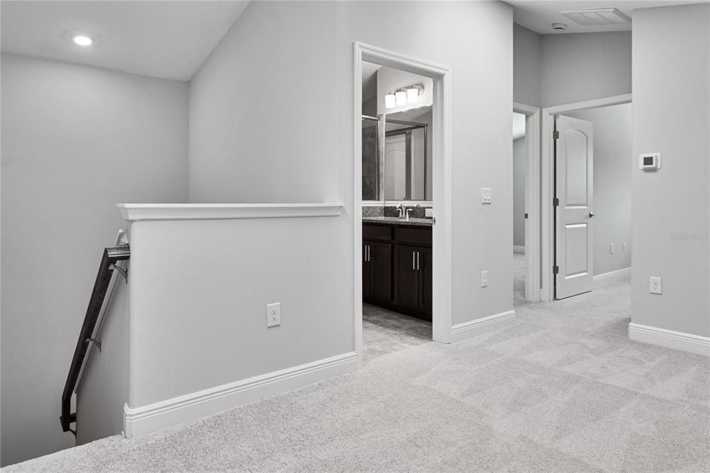 Bathroom, Empty room, Interior, Recessed Lighting