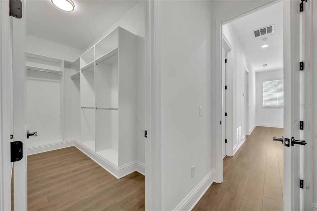 Interior, Recessed Lighting, Walk-in Closets, Wood Texture Flooring