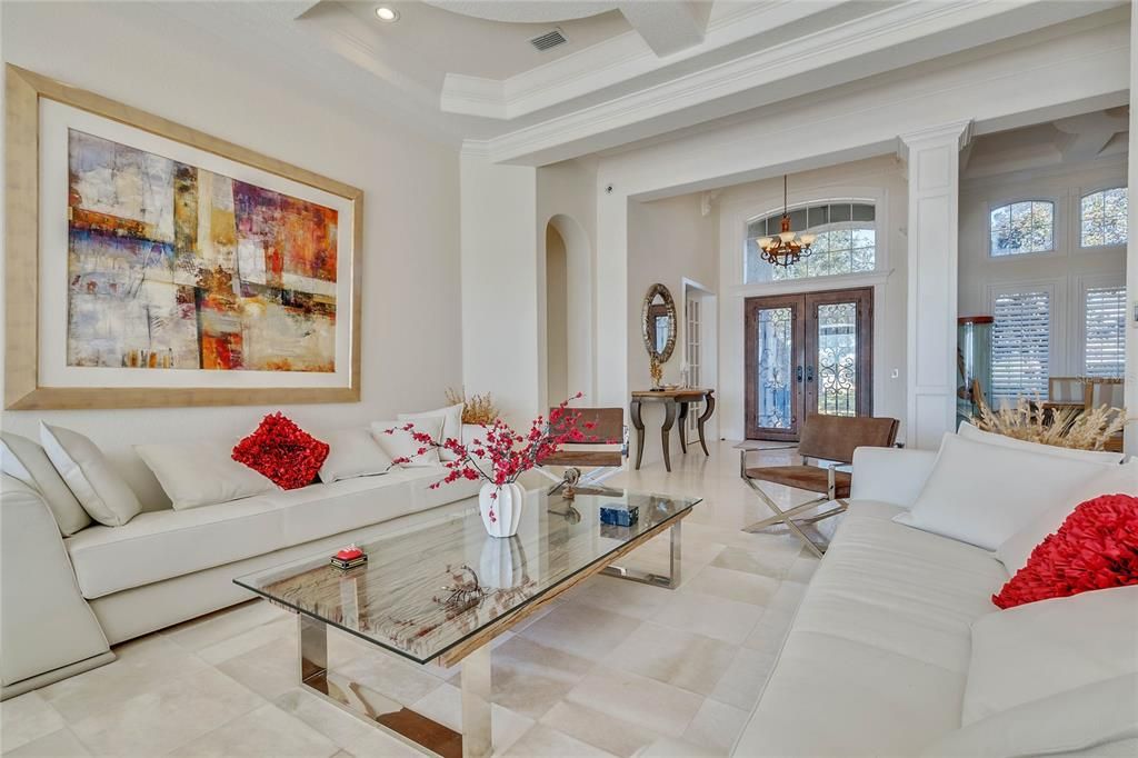 Interior, Living room, Pendant Lights, Recessed Lighting