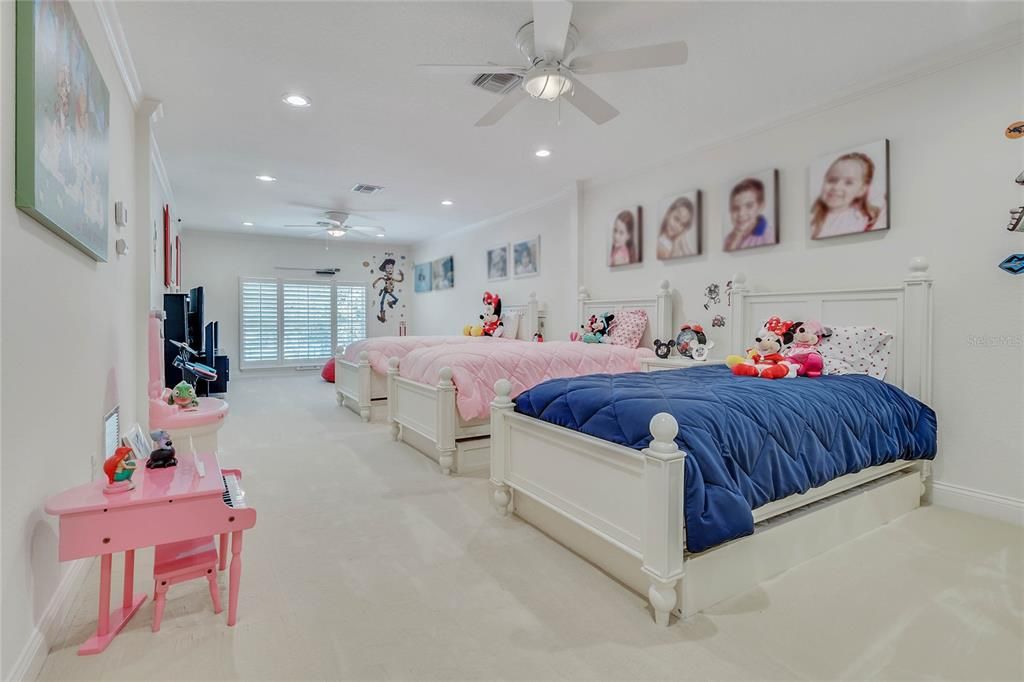 Bedroom, Interior, Recessed Lighting