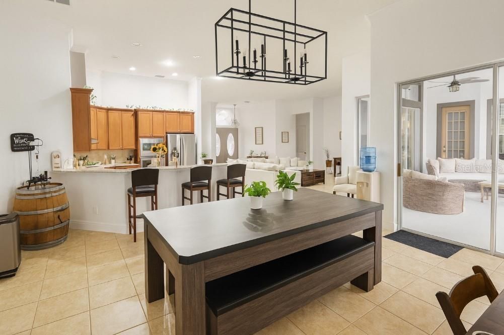 Interior, Kitchen, Living room, Pendant Lights, Recessed Lighting