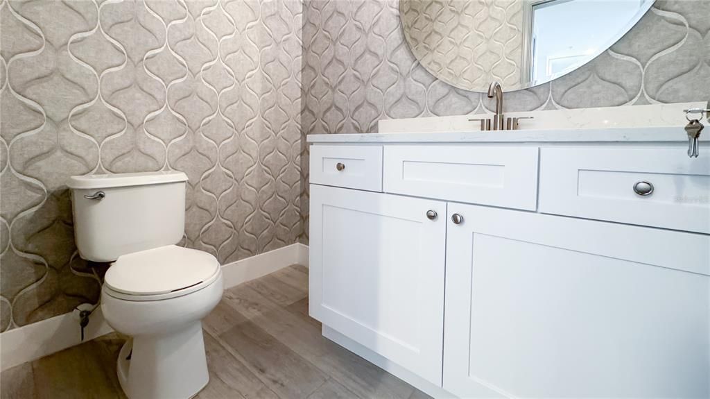 Bathroom, Interior, Wood Texture Flooring