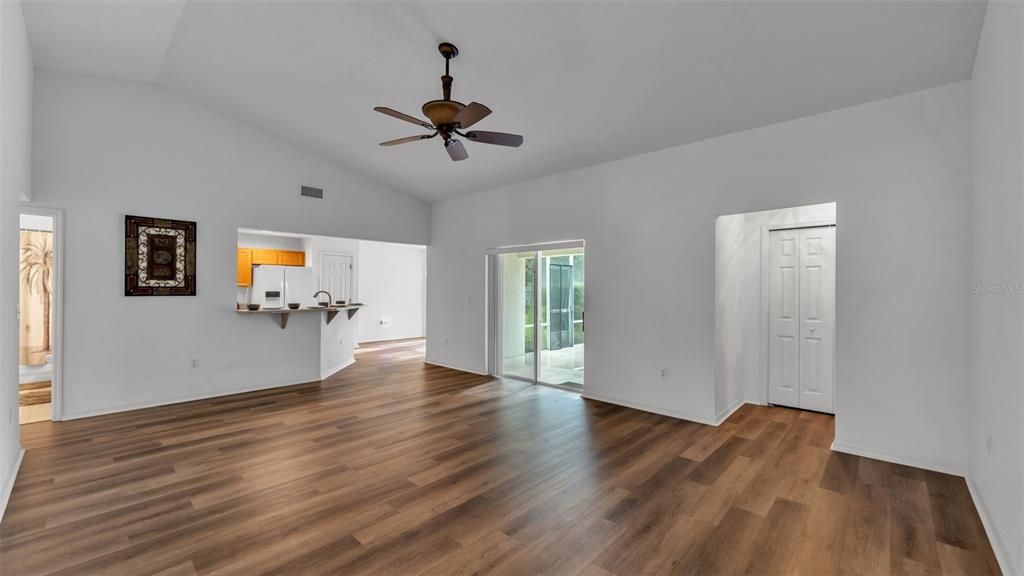 Empty room, Interior, Wood Texture Flooring