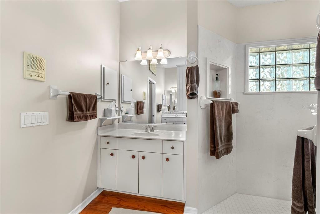 Bathroom, Interior, Wood Texture Flooring