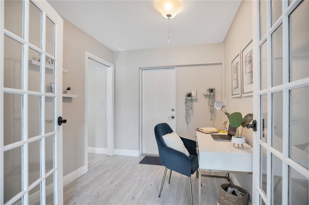 Home Office, Interior, Wood Texture Flooring