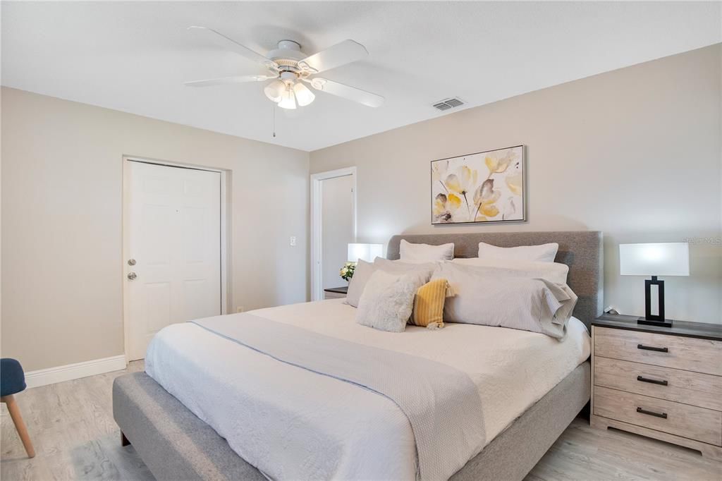 Bedroom, Interior, Wood Texture Flooring