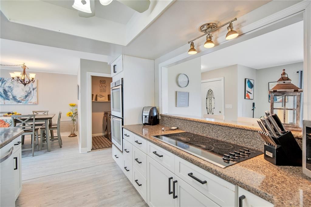 Chandelier, Dining room, Interior, Kitchen, Wood Texture Flooring