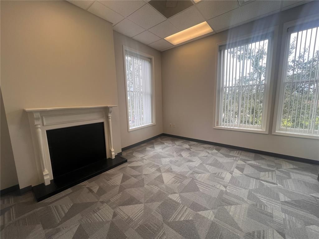 Empty room, Fireplace, Interior, Recessed Lighting
