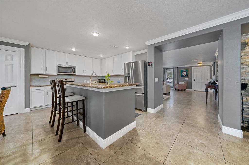 Interior, Kitchen, Recessed Lighting, Stainless Steel Appliances