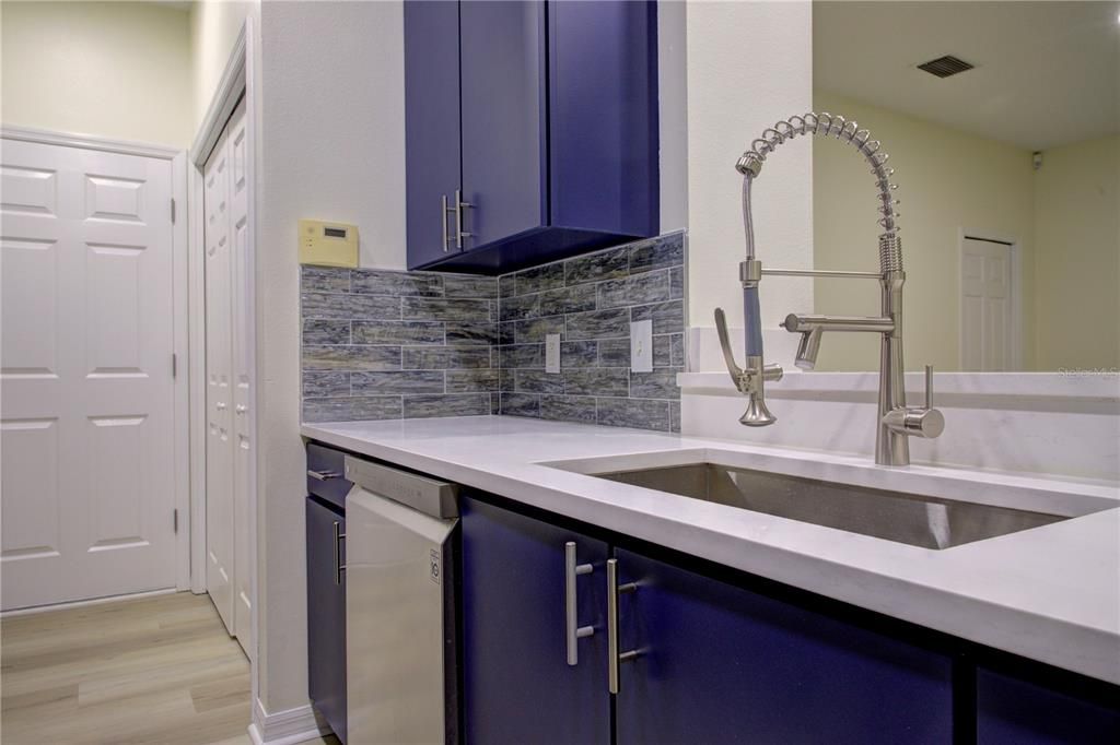 Interior, Kitchen, Wood Texture Flooring