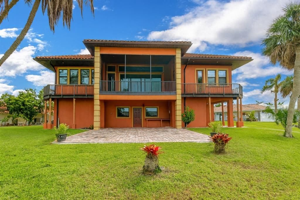 Backyard, Exterior, Facade, Mediterranean