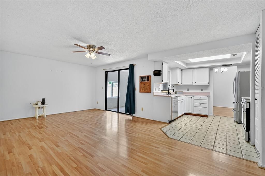 Interior, Kitchen, Wood Texture Flooring