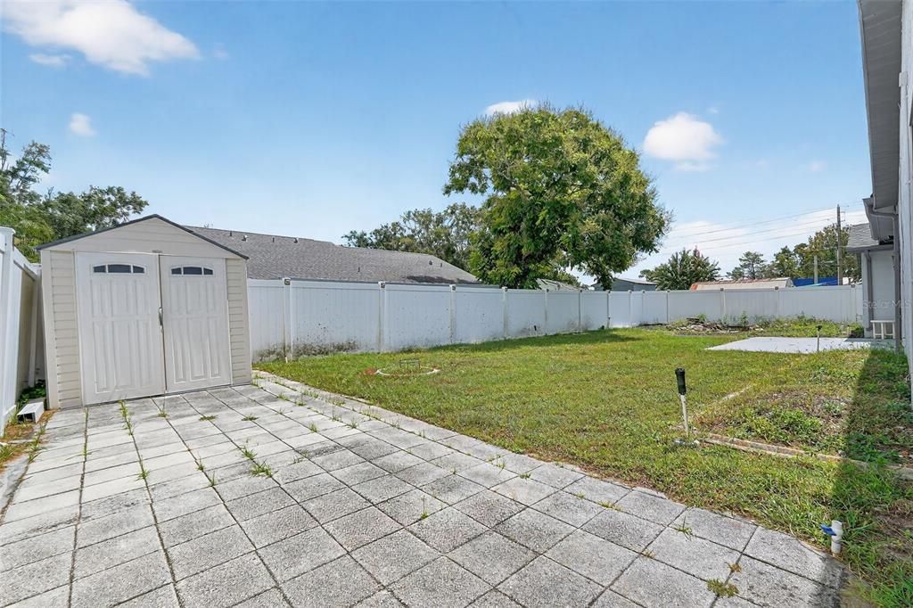 Backyard, Detached Garage, Exterior