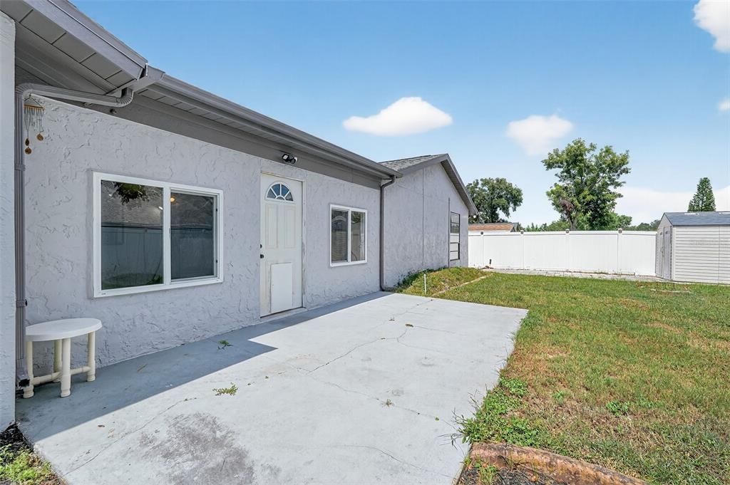 Backyard, Exterior