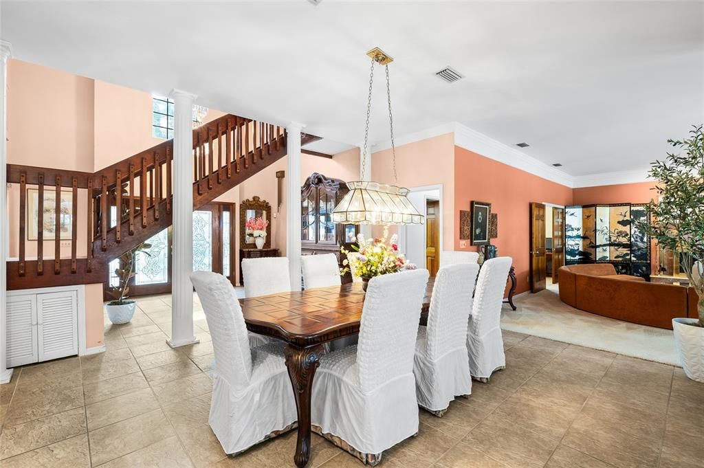 Dining room, Interior, Pendant Lights
