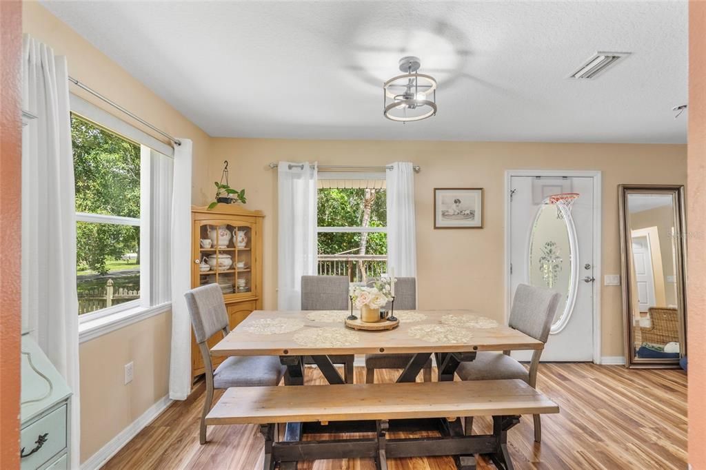 Dining room, Interior, Wood Texture Flooring