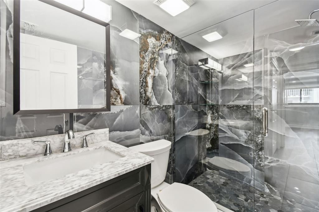 Bathroom, Glass Shower, Interior