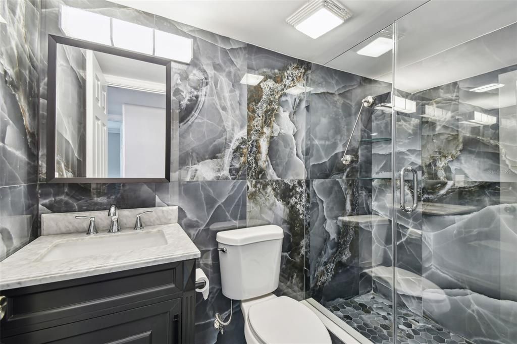 Bathroom, Glass Shower, Interior