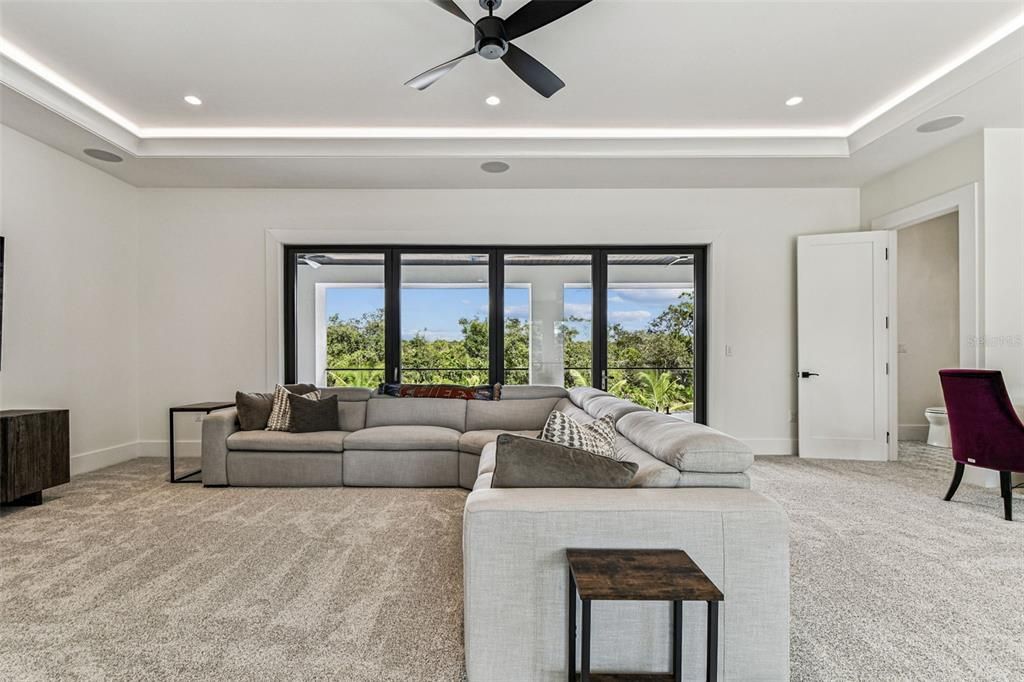 Interior, Living room, Recessed Lighting