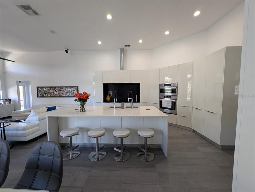 Interior, Kitchen, Living room, Recessed Lighting, Stainless Steel Appliances