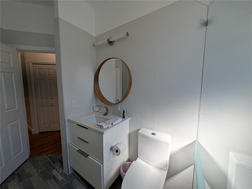 Bathroom, Interior, Wood Texture Flooring