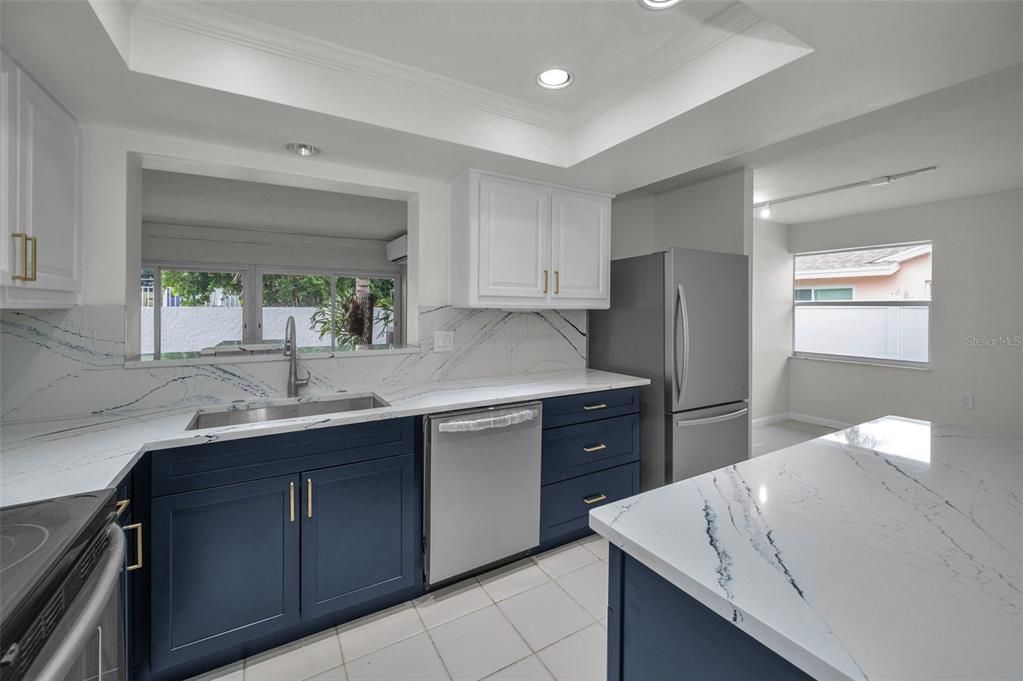 Interior, Kitchen, Recessed Lighting, Stainless Steel Appliances