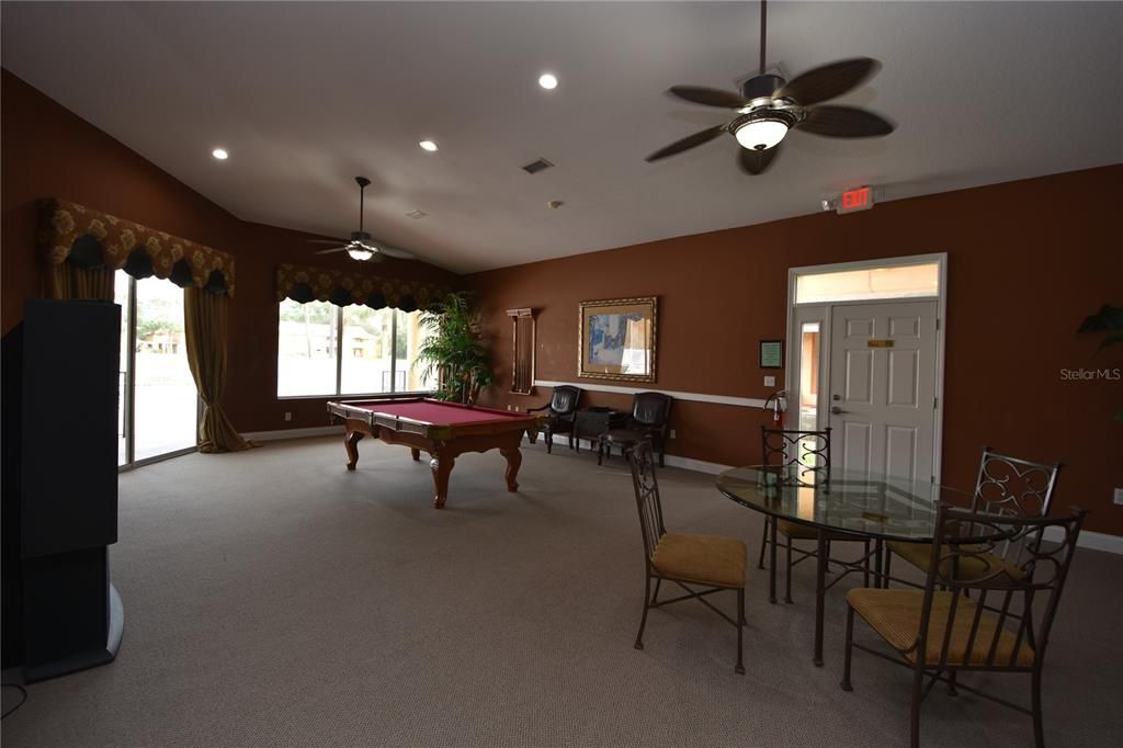Billiard Table, Dining room, Game Room, Interior, Recessed Lighting