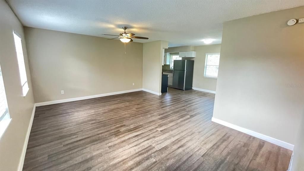 Empty room, Interior, Kitchen, Wood Texture Flooring