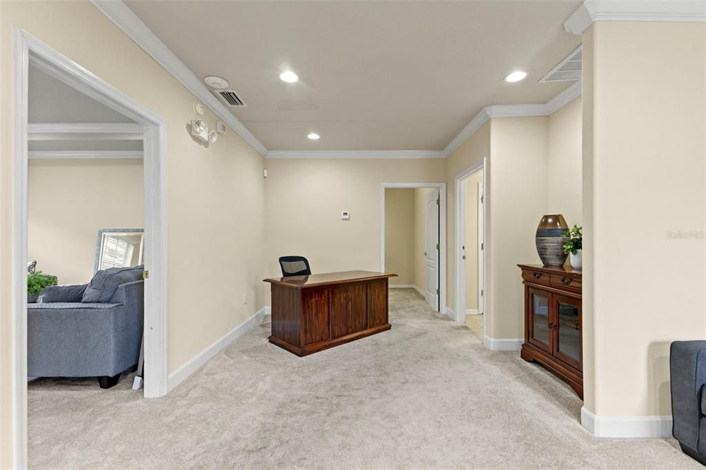 Home Office, Interior, Recessed Lighting