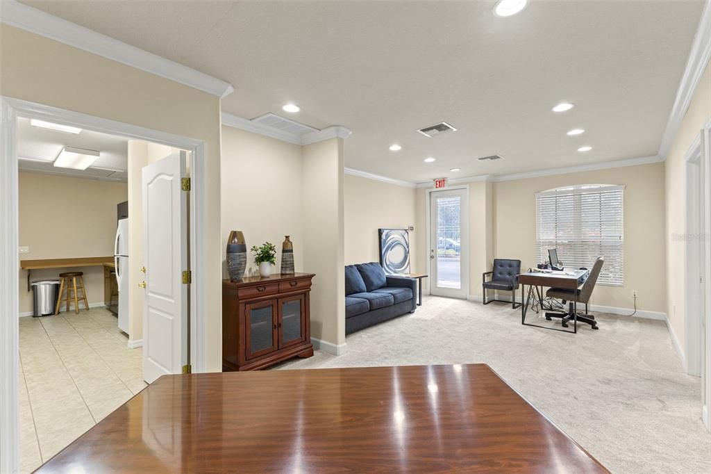 Home Office, Interior, Recessed Lighting