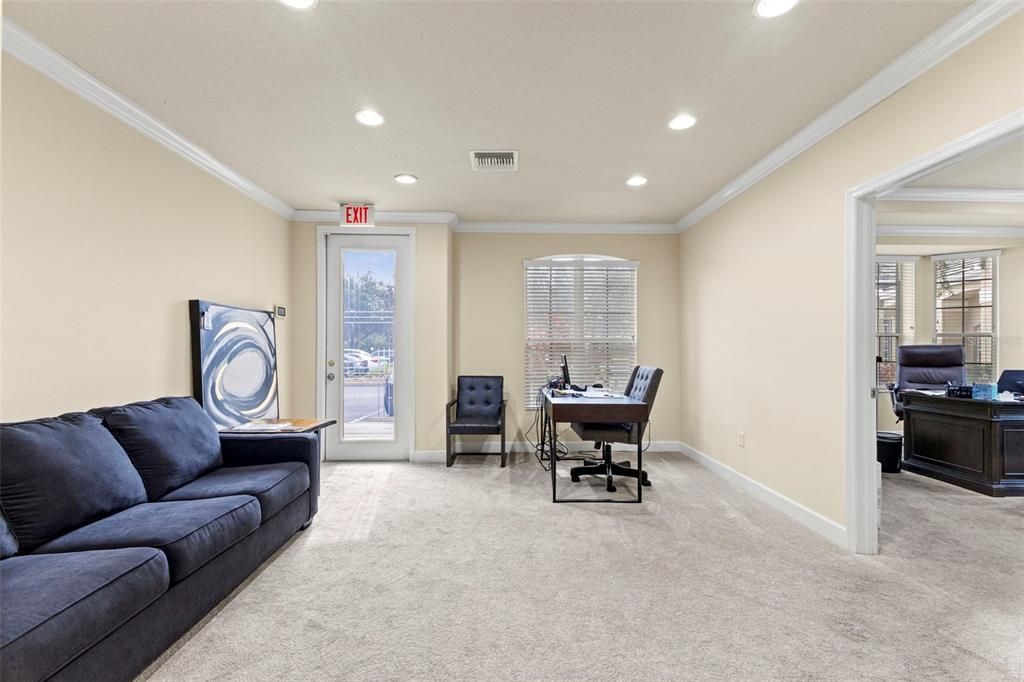 Home Office, Interior, Recessed Lighting