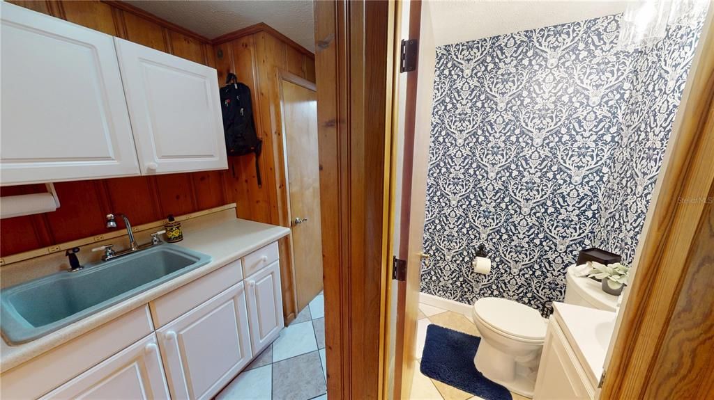 Bathroom, Interior, Wooden Walls